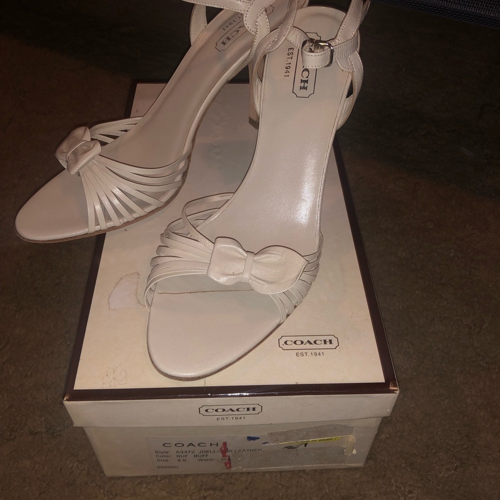 Coach sandal heels Euc women’s 8